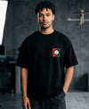 T.T. Men|Oversized Printed T-Shirt|Round Neck|Soft Breathable Cotton Fabric | Street , Casual & Outdoor Wear Tees|Change Print|Black