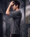 T.T. Men|Oversized Printed T-Shirt|Round Neck|Soft Breathable Cotton Fabric | Street , Casual & Outdoor Wear Tees|Change Print|Anthra Melange