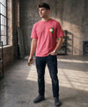 T.T. Men|Oversized Printed T-Shirt|Round Neck|Soft Breathable Cotton Fabric | Street , Casual & Outdoor Wear Tees|Change Print|Pink