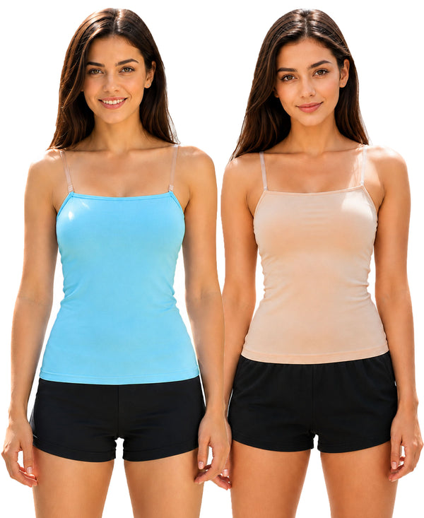 T.T. Women PO2 Desire Camisole Blue,Beige
