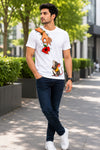 T.T. Men Devotional Ganesh Graphic Printed| Half Sleeves | Cotton Blended T-Shirts For Men | Regular Fit | Perfect for Ganesh Chaturthi (Non-Returnable | Non-Exchangeable Item)