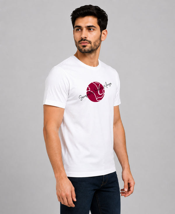 T.T. Men Devotional Ganesh Graphic Printed| Half Sleeves | Cotton Blended T-Shirts For Men | Regular Fit | Perfect for Ganesh Chaturthi (Non-Returnable | Non-Exchangeable Item)