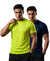 T.T. Men Dri-Fit Polyester Dot- Knit Fabric| Round Neck | Half Sleeve | Sweat-Wicking Gym & Active Wear Tees Pack Of 2 Neon Green,Navy