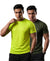 T.T. Men Dri-Fit Polyester Dot- Knit Fabric| Round Neck | Half Sleeve | Sweat-Wicking Gym & Active Wear Tees Pack Of 2 Neon Green,Dark Green
