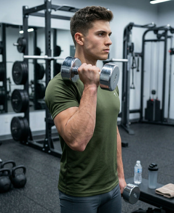 T.T. Men Dri-Fit Polyester Dot- Knit Fabric| Round Neck | Half Sleeve | Sweat-Wicking Gym & Active Wear Tees Pack Of 2 Neon Green,Dark Green