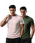 T.T. Men Dri-Fit Polyester Dot- Knit Fabric| Round Neck | Half Sleeve | Sweat-Wicking Gym & Active Wear Tees Pack Of 2 Movie-Olive