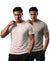 T.T. Men Dri-Fit Polyester Dot- Knit Fabric| Round Neck | Half Sleeve | Sweat-Wicking Gym & Active Wear Tees Pack Of 2 Movie-Light Grey