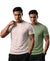 T.T. Men Dri-Fit Polyester Dot- Knit Fabric| Round Neck | Half Sleeve | Sweat-Wicking Gym & Active Wear Tees Pack Of 2 Movie-Light Green