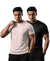 T.T. Men Dri-Fit Polyester Dot- Knit Fabric| Round Neck | Half Sleeve | Sweat-Wicking Gym & Active Wear Tees Pack Of 2 Movie,Black