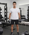 T.T. Men Dri-Fit Polyester Dot- Knit Fabric| Round Neck | Half Sleeve | Sweat-Wicking Gym & Active Wear Tees Pack Of 2 Dark Grey,White