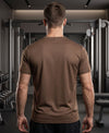 T.T. Men Dri-Fit Polyester Dot- Knit Fabric| Round Neck | Half Sleeve | Sweat-Wicking Gym & Active Wear Tees Pack Of 2 Brown,Orange