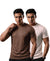 T.T. Men Dri-Fit Polyester Dot- Knit Fabric| Round Neck | Half Sleeve | Sweat-Wicking Gym & Active Wear Tees Pack Of 2 Brown,Movie