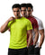 T.T. Men Dri-Fit Polyester Dot- Knit Fabric| Round Neck | Half Sleeve | Sweat-Wicking Gym & Active Wear Tees Pack Of 3 Neon Green.Maroon,White