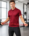 Hiflyers Men|Regular Fit|Dri-Fit|Pique Polo Half Sleeve T-Shirt For Men|Polo For Men|Maroon