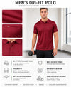 Hiflyers Men|Regular Fit|Dri-Fit|Pique Polo Half Sleeve T-Shirt For Men|Polo For Men|Maroon