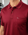 Hiflyers Men|Regular Fit|Dri-Fit|Pique Polo Half Sleeve T-Shirt For Men|Polo For Men|Maroon