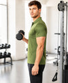 Hiflyers Men|Regular Fit|Dri-Fit|Pique Polo Half Sleeve T-Shirt For Men|Polo For Men|Green