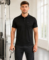 Hiflyers Men|Regular Fit|Dri-Fit|Pique Polo Half Sleeve T-Shirt For Men|Polo For Men|Black
