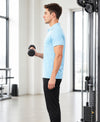 Hiflyers Men|Regular Fit|Dri-Fit|Pique Polo Half Sleeve T-Shirt For Men|Polo For Men|Sky Blue