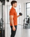 Hiflyers Men|Regular Fit|Dri-Fit|Pique Polo Half Sleeve T-Shirt For Men|Polo For Men|Orange