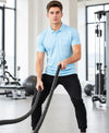 Hiflyers Men|Regular Fit|Dri-Fit|Pique Polo Half Sleeve T-Shirt For Men|Polo For Men|Sky Blue