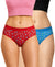 T.T. Women|Cotton|Mid-Rise|Full Coverage Desire Printed Briefs For Daily Wear|Soft Breathable Comfortable Panty|Pack Of 2|Red,Sky Blue