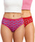 T.T. Women|Cotton|Mid-Rise|Full Coverage Desire Printed Briefs For Daily Wear|Soft Breathable Comfortable Panty|Pack Of 2|Pink,Red