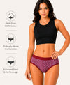 T.T. Women|Cotton|Mid-Rise|Full Coverage Desire Printed Briefs For Daily Wear|Soft Breathable Comfortable Panty|Pack Of 2|Red,Red