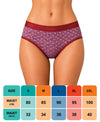 T.T. Women|Cotton|Mid-Rise|Full Coverage Desire Printed Briefs For Daily Wear|Soft Breathable Comfortable Panty|Pack Of 2|Red,Grey