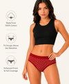 T.T. Women|Cotton|Mid-Rise|Full Coverage Desire Printed Briefs For Daily Wear|Soft Breathable Comfortable Panty|Pack Of 2|Green,Red