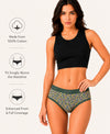 T.T. Women|Cotton|Mid-Rise|Full Coverage Desire Printed Briefs For Daily Wear|Soft Breathable Comfortable Panty|Pack Of 2|Blue,Green