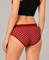 T.T. Women|Cotton|Mid-Rise|Full Coverage Desire Printed Briefs For Daily Wear|Soft Breathable Comfortable Panty|Pack Of 2|Black,Red