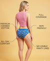 T.T. Women|Cotton|Mid-Rise|Full Coverage Desire Printed Briefs For Daily Wear|Soft Breathable Comfortable Panty|Pack Of 4|Pink,Blue,Red,Red