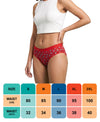 T.T. Women|Cotton|Mid-Rise|Full Coverage Desire Printed Briefs For Daily Wear|Soft Breathable Comfortable Panty|Pack Of 4|Pink,Blue,Red,Red