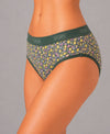 T.T. Women|Cotton|Mid-Rise|Full Coverage Desire Printed Briefs For Daily Wear|Soft Breathable Comfortable Panty|Pack Of 2|Black,Green