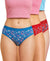 T.T. Women|Cotton|Mid-Rise|Full Coverage Desire Printed Briefs For Daily Wear|Soft Breathable Comfortable Panty|Pack Of 3|Blue,Red,Red