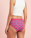 T.T. Women|Cotton|Mid-Rise|Full Coverage Desire Printed Briefs For Daily Wear|Soft Breathable Comfortable Panty|Pack Of 3|Pink,Sky Blue,Red