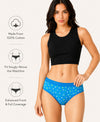 T.T. Women|Cotton|Mid-Rise|Full Coverage Desire Printed Briefs For Daily Wear|Soft Breathable Comfortable Panty|Pack Of 3|Pink,Sky Blue,Red