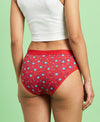 T.T. Women|Cotton|Mid-Rise|Full Coverage Desire Printed Briefs For Daily Wear|Soft Breathable Comfortable Panty|Pack Of 4|Red,Red,Maroon,Grey