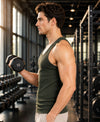T.T. Men|Desire Premium Gym Vest|Pure Cotton|Rib Fabric|Moisture-Wicking, Breathable & Stretchable Sleeveless Undershirt| Ideal For Gym, Sports & Daily Wear|Pack Of 2|Navy,Green