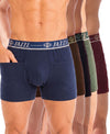 T.T. Jazzz Men’S Cotton Trunk With Outer Pocket|Comfortable Fit|Top Elastic Waistband|Pack Of 5|Blue,Brown,Dark Brown,Green,Maroon