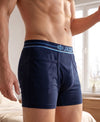 T.T. Jazzz Men’S Cotton Trunk With Outer Pocket|Comfortable Fit|Top Elastic Waistband|Pack Of 4|Maroon,Navy,Sky Blue,Dark Grey