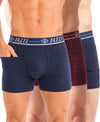 T.T. Jazzz Men’S Cotton Trunk With Outer Pocket|Comfortable Fit|Top Elastic Waistband|Pack Of 3|Blue,Maroon,Navy