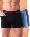 T.T. Jazzz Men’S Cotton Trunk With Outer Pocket|Comfortable Fit|Top Elastic Waistband|Pack Of 4|Black,Blue,Sky Blue,Dark Grey