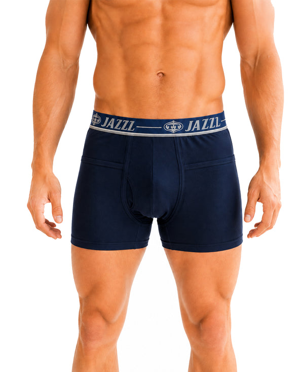 T.T. Jazzz Men’S Cotton Trunk With Outer Pocket|Comfortable Fit|Top Elastic Waistband|Pack Of 4|Black,Blue,Sky Blue,Dark Grey
