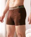 T.T. Jazzz Men’S Cotton Trunk With Outer Pocket|Comfortable Fit|Top Elastic Waistband|Pack Of 2|Brown,Sky Blue
