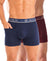 T.T. Jazzz Men’S Cotton Trunk With Outer Pocket|Comfortable Fit|Top Elastic Waistband|Pack Of 2|Blue,Maroon