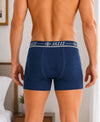 T.T. Jazzz Men’S Cotton Trunk With Outer Pocket|Comfortable Fit|Top Elastic Waistband|Pack Of 2|Blue,Dark Brown