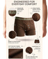T.T. Jazzz Men’S Cotton Trunk With Outer Pocket|Comfortable Fit|Top Elastic Waistband|Pack Of 2|Blue,Brown