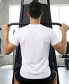 HiFlyers Men Regular Fit Polyster Pique Round Neck Half Sleev Tshirt White
